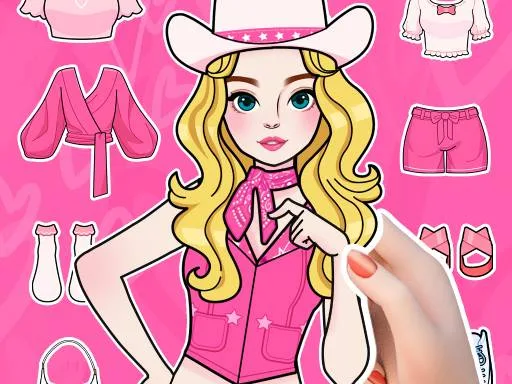 تلبيس وتجميل الدمية الورقية