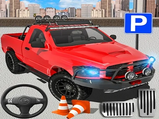 محاكي ركن سيارات الدفع الرباعي في المدينة